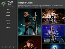 Tablet Screenshot of dafyddowen.com